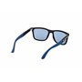 BMW MOTORSPORT Bs0031 Lunettes de Soleil, Noir Opaque, Lenti Polarizzate Blu Homme