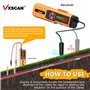 VXSCAN Localisateur de fils de câbles souterrains, F04 Wire Tracer Testeur de câbles avec écouteurs, localisateurs de câbles sou