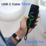 10cm Câble USB C Court, [Lot de 5] Câble USB A vers USB Type C 3A Charge Rapide Cable USB C Android Auto pour Samsung Galaxy A12