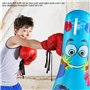 Ruiqas Sac de Frappe Gonflable pour Enfants de 119,4 cm, Sac de Frappe autoportant pour Exercices à la Maison pour soulager Le S