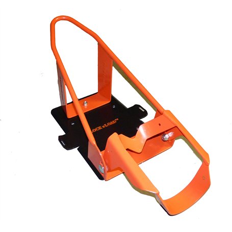 Lock N Load (Bk100 Orange/Noir Deluxe Moto Cale de Roue