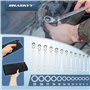 HASKYY clés à cliquet articulées I Clé à cliquet à bout libre 8 à 19 mm I kit d’outillage 12 pièces