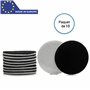 Glass Polish Lot de 10 tampons de Polissage en Feutre Pro 75 mm pour Polissage du Verre à l'oxyde de cérium, élimination des Ray