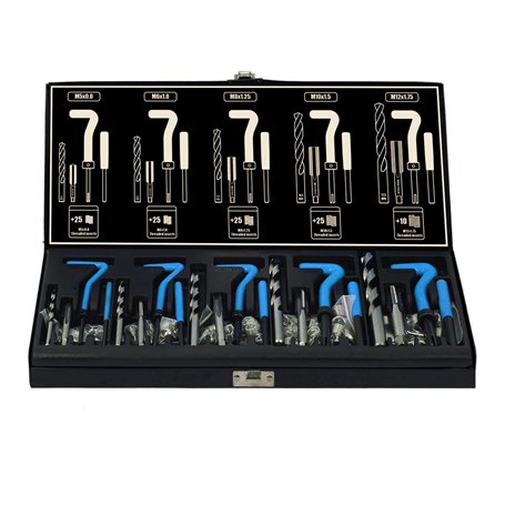 131 pièces Intérieur I Réparation des filetages I M5-M6-M8-M10-M12 I Maintenance comme Helicoil