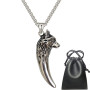 Collier Viking Pendentif Tête de Loup Celtique