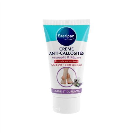 Steripan - Crème Anti-Callosités - Assouplit et Répare - Formule Concentrée - 10% d'Urée + Acide Salicylique - Corne et Durillon