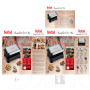 Tefal SuperGrill 3-en-1 XL, Gril de contact, Barbecue, Position four, Thermostat réglable, Surface XL, 2200W, GC520DE0