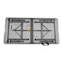 Oxeo Table Pliante Camping 120 x 60cm - 2 Hauteurs - Table Pique-Nique Enfants - Table de Jardin - Blanche - 4 Personnes