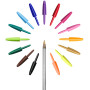 Pot de 20 stylos bille BIC Cristal Original et BIC Cristal Fun pointes moyenne et large couleurs assorties