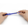 BIC Illusion Recharges Stylo Effaçable avec Encre Thermosensible et Gomme - Bleu, Boîte de 12