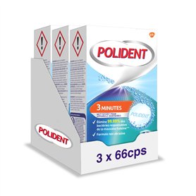 Polident Nettoyant Antibactérien 3 Minutes