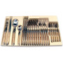 Laguiole Production - Ménagère 24 pièces - Set de couverts de table acier inox et ABS pour 6 personnes - Présentation coffret ca
