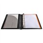 Exacompta - réf. 51234E - 1 Classeur Exabinder bloc note et fermeture par élastique - 4 anneaux en D de 30 mm - Dos 50 mm - Dime
