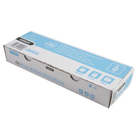 Exacompta - Réf. 40902E - Lot de 10 bobines pour tickets de carte bancaire - largeur 60 mm x diamètre 47 mm - mandrin 12 mm - 1