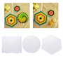Exceart Lot de 3 perles à repasser - En plastique - Forme carrée - Forme hexagonale - Pour enfants et adultes