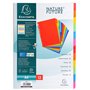Exacompta - Réf. 99H - Carton de 25 Intercalaires en véritable carte lustrée rigide 400g/m2 FSC® avec 12 onglets neutres - Page