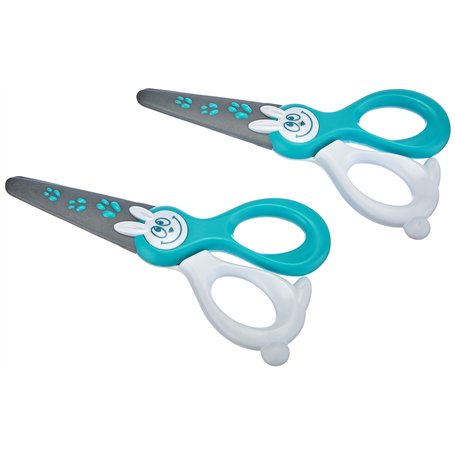 Maped Kidi Cut Security Lot de 2 paires de ciseaux de bricolage Vert menthe