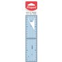 Maped - Outil de traçage 2 en 1 - Règle 20cm et Equerre 45° et 60° - Règle + Equerre Incassable - Facilite les Perpendiculaires