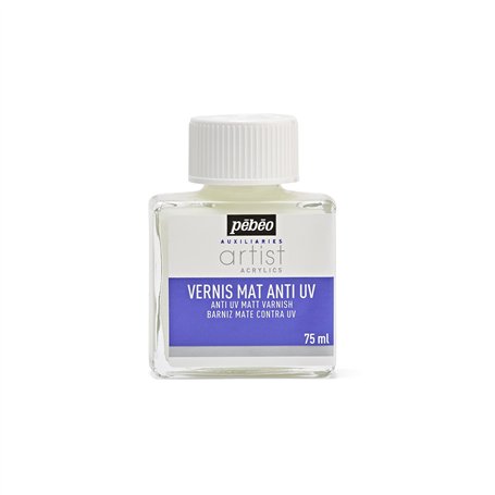 Pébéo Peinture Vernis Acrylique Phase Aqueuse 1 Flacon de 75 ml Mat 520400
