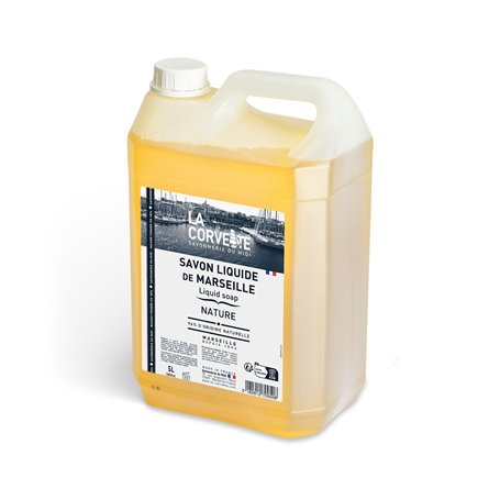 La Corvette - Savon liquide de Marseille NATURE – 5L – 96% d’ingrédients d’origine naturelle