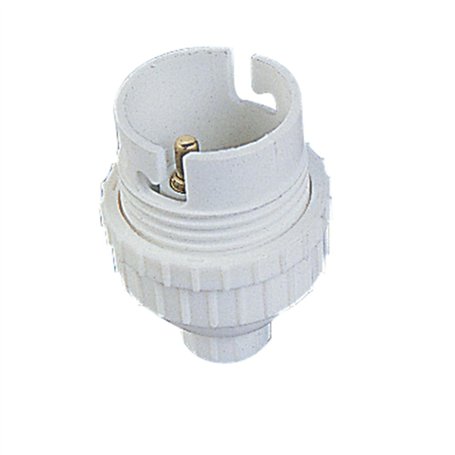 Douille nylon B22 blanche