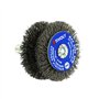 TIVOLY - Brosse Métallique en Acier Ondulé pour Perceuse - Pour Décapage Barreaux & Tubes en Métal Ø10-20 mm - Attachement Anti-