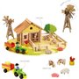 Ma ferme en bois - Jeu de construction - JEUJURA - 145 pieces