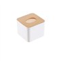 nobrands Boîte à mouchoirs-Couvercle en Bois Amovible Organisateur de Stockage de Support de boîte à mouchoirs en Plastique pour