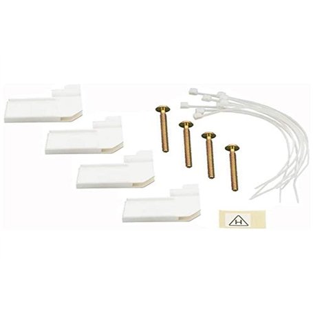 Ensemble de fixation dans cloisons creuses ou sèches pour coffret encastré - 4 griffes + colliers LEGRAND