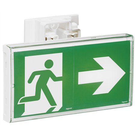 Baes d'évacuation saillie à LEDs - Sati connecté visibilité augmentée pour ERP et ERT - 45lm - 1h - IP43 IK07 LEGRAND