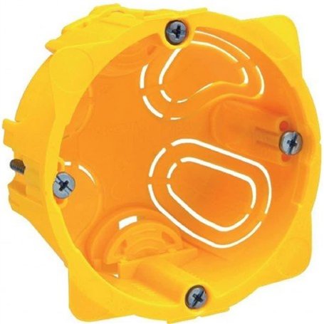 Legrand 080061 Boîte MonoPoste Batibox Cloisons Sèches pour Appareillage à vis ou à Griffe 1 Poste