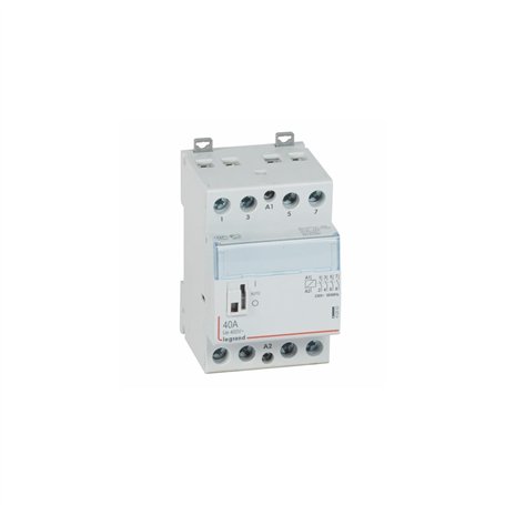 412553 Legrand - Contacteur Jour Nuit Triphasé 4p Bobine 230v - 40a - Contact 4no - 3 Modules