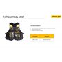 Stanley Fmst1-71181 Veste Porte-Outils Gamme Fatmax - Nombreuses Poches - Bretelles Ajustables - Bandes Réfléchissantes -Doublur
