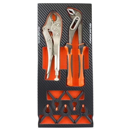 Fischer Darex 810904 Module de rangement comprenant 1 pince multiprise et 1 pince étau