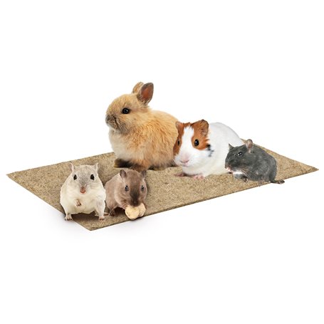La Cordeline Lot 2 Tapis Litière Chanvre Naturel 25 x 40 cm 1000g/m²- Fond de Cage pour Rongeurs