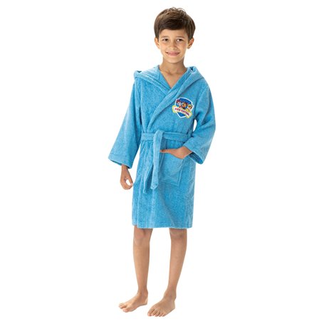 Pat Patrouille Team Peignoir Enfant | 100% Coton | OEKO-TE | Taille 6/8 ans | Imprimé Garçon | Bleu