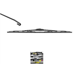 VALEO Silencio Balai d'Essuie-glace - VM44 - Balai d'Essuie-glace Conventionnel Durable et Résistant Toutes Saisons 350mm - Avan