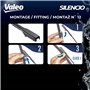 Valeo Silencio Essuie-glace - VF940 - Un Kit d'Essuie-glaces Plats d'Origine de Haute performance, Visibilité Supérieure sur la 