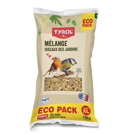 Tyrol - Mélange de Graines Oiseaux Extérieur du Ciel et Sauvages 10kg - Nourriture pour Rouge-Gorge