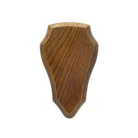 Januel - Ecusson pour Trophée de Chasse - Ecusson pour Massacre de Chevreuil- Trophée Crane de Chevreuil - Bois de Chêne - Finit