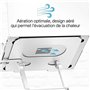 Support pour Ordinateur Portable T'NB iClick Métal Moderne Rotation à 360°