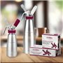 GOBEL - Lot de 10 Cartouches de gaz N₂0 pour siphons - Réussissez des Sauces Crèmes Chantilly Mousses Chaudes ou Froides – Recha
