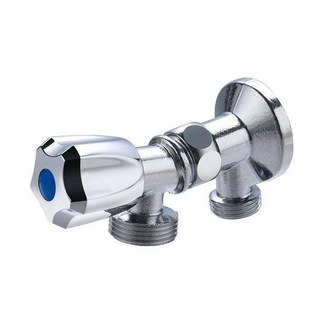 Kit applique murale écrou tournant + robinet de machine à laver NOYON & THIEBAULT