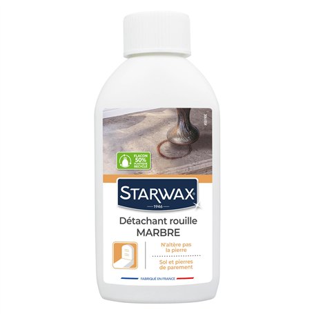 STARWAX - Détachant Rouille - Marbres et Pierre Naturelles - Nettoie et Elimine les Traces de Rouille - n'Altère pas - Fabriqué