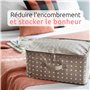 Compactor Sac de Rangement pour Vêtements avec Fermeture éclair, Grand Rangement étanche à la Poussière et à l'eau sous Le lit e
