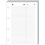Quo Vadis - Accessoires de TIMER - Recharge FEUILLES TELEPHONE pour TIMER 21 - Papier Blanc Clairefontaine - Format 15x21cm