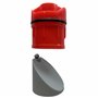 Wirquin 30724649 Membrane pour vidage de lavabo Nano 6.7 Wirquin, rouge