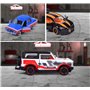 Majorette - Racing Cars - Petites voitures aléatoires très détaillées à l'échelle 1/64 (7,5 cm) avec carte à collectionner, modè