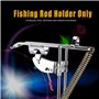 Support de Canne à Pêche, Support de Canne à Pêche Télescopique Automatique, Support de Canne à Pêche Réglable à Double Ressort 