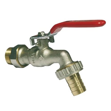 Robinet d'arrosage à sphère orientable 15/21 - 20/27 nickelé